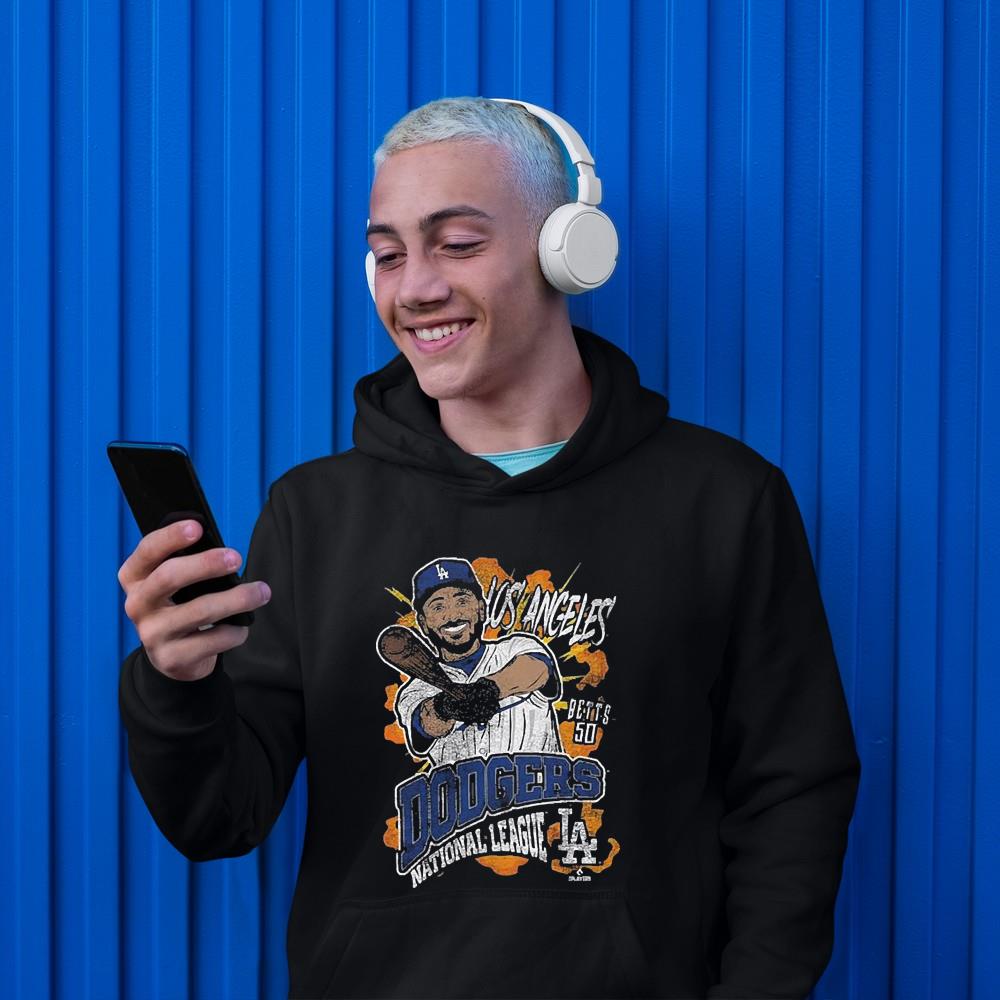 Los Angeles Dodgers Mookie Betts Black Artist Series Player National League Shirt