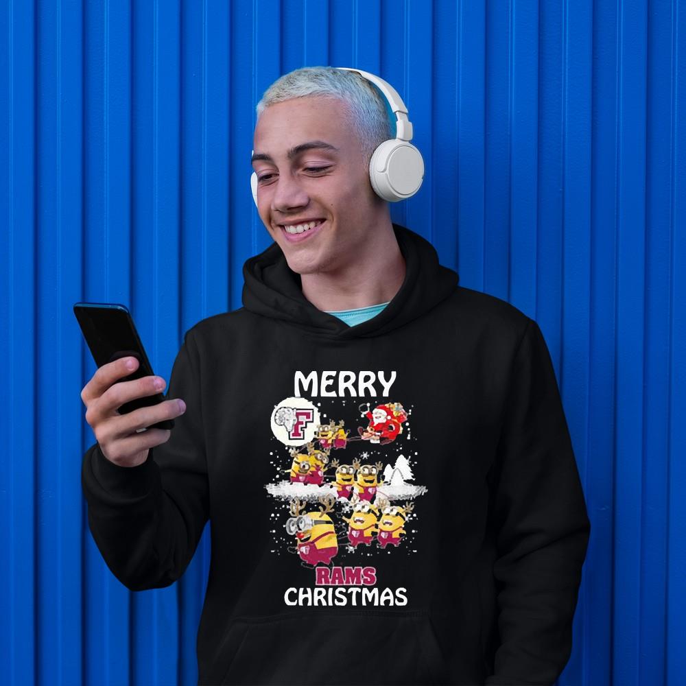 Minion Fordham Rams Ugly Merry Christmas Shirt
