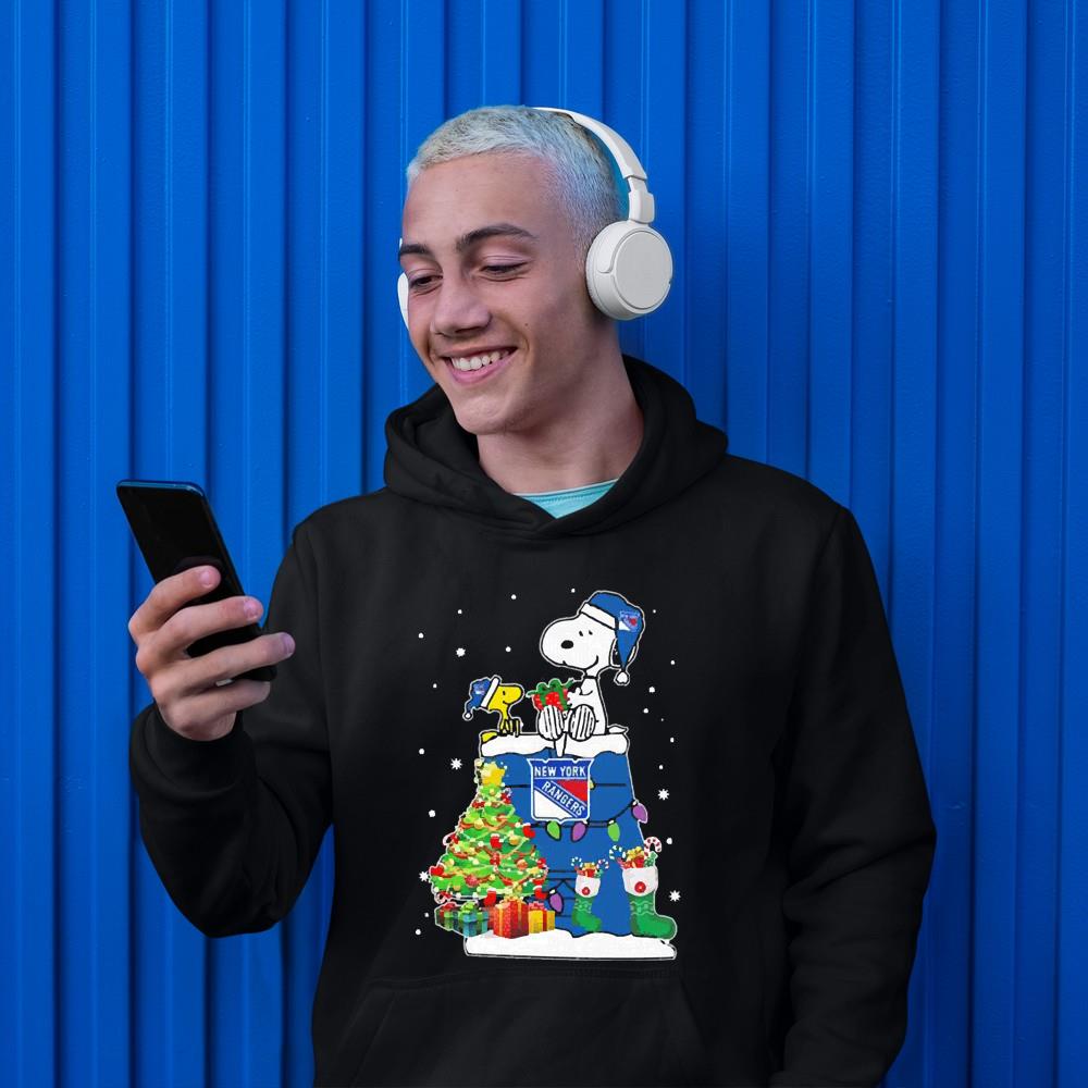 Snoopy And Woodstock New York Rangers Merry Christmas shirt