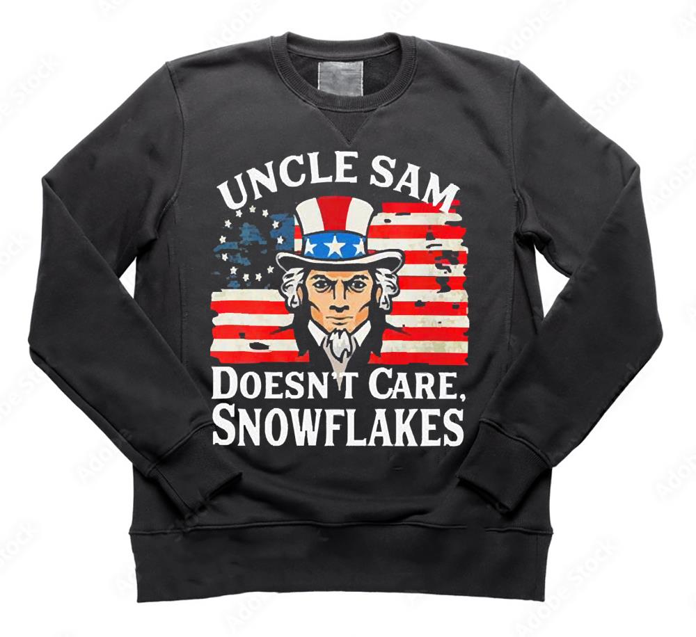 Biden Uncle Sam Doesn’t Care Snowflakes American Flag shirt