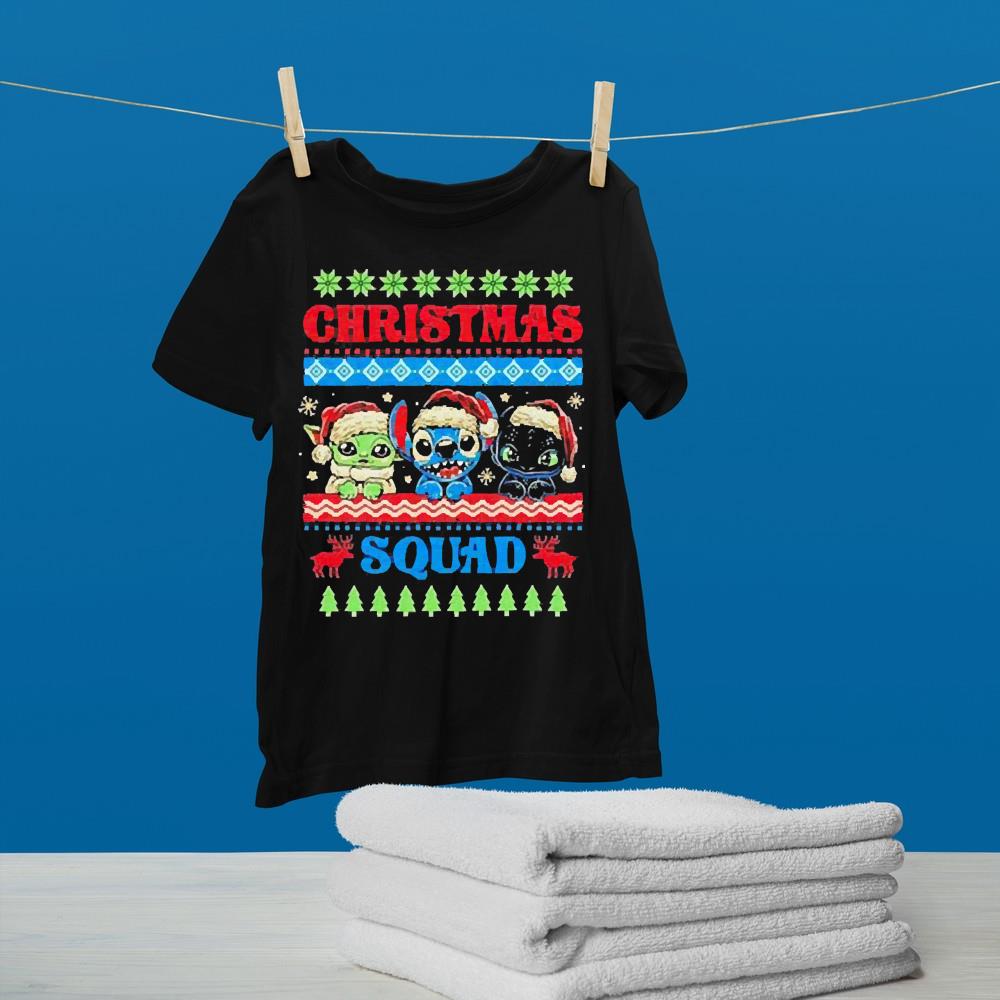 Christmas Squad Baby Yoda Stitch And Toothless Christmas 2022 Shirt 2 Christmas Squad Baby Yoda Stitch And Toothless Christmas 2022 Shirt 3