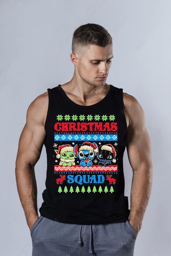 Christmas Squad Baby Yoda Stitch And Toothless Christmas 2022 Shirt 3 Christmas Squad Baby Yoda Stitch And Toothless Christmas 2022 Shirt 4