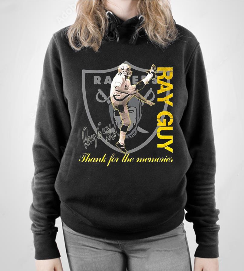 Ray Guy American Football Thank For The Memories Raider For Life Shirt