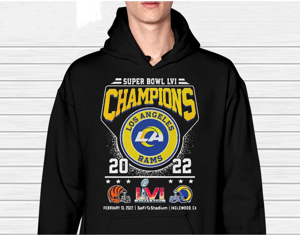 Cincinnati Bengals Vs Los Angeles Rams Champions 2022 Super Bowl Lvi Shirt
