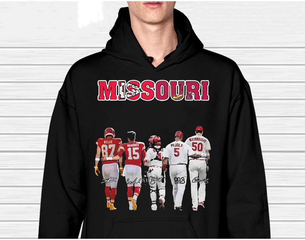 Missouri Arizona Cardinals And St Louis Cardinals Signatures Shirt