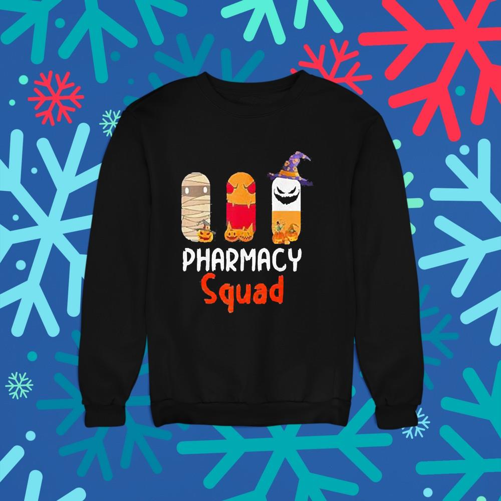 2022 Halloween pharmacy squad witch tablet nurse docter shirt