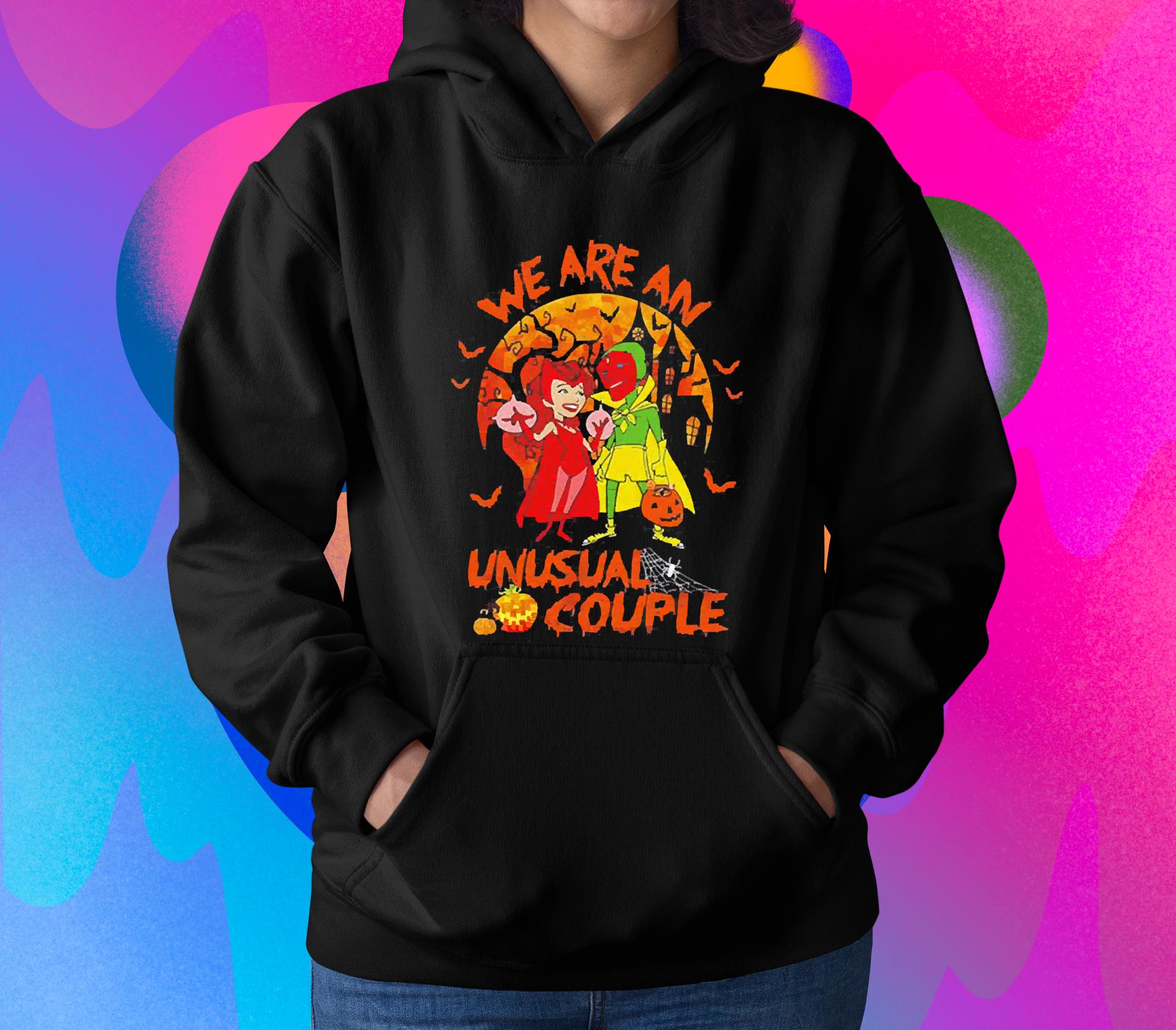 Marvel Wanda Vision we are an unusual couple Halloween shirt
