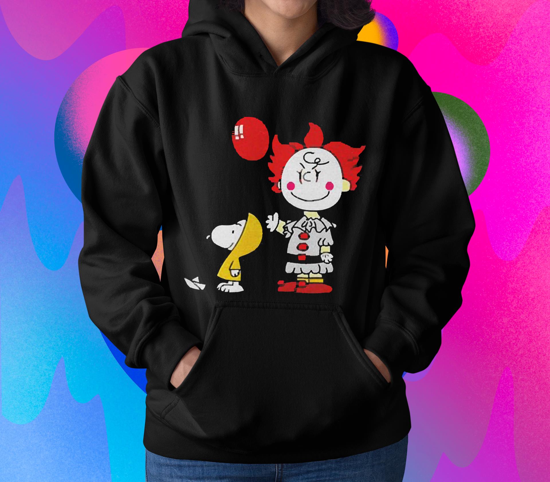 Charlie Brown Pennywise And Snoopy Halloween Shirt