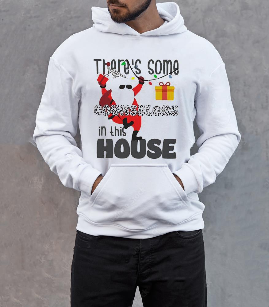 Santa Claus Leopard There’s Some Counselors In This House Merry Christmas Shirt