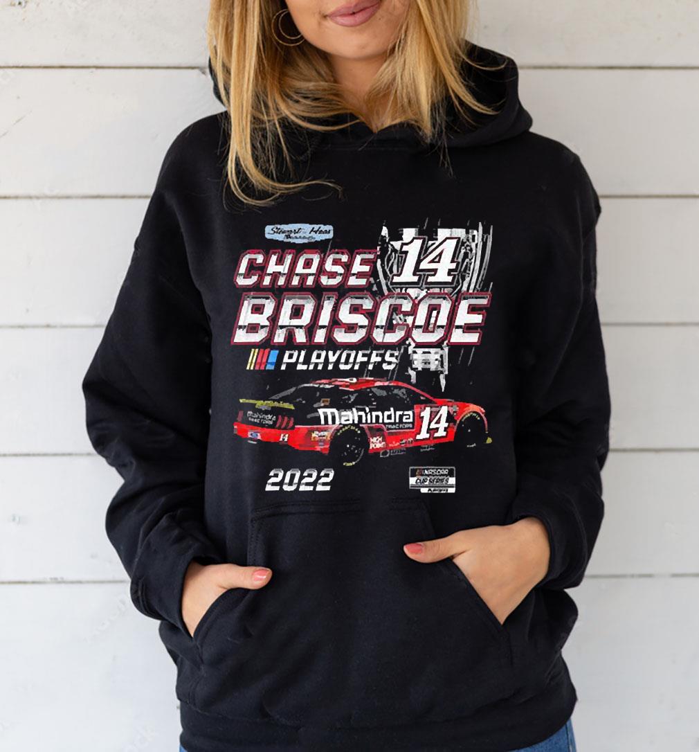 Chase briscoe stewart-haas racing team collection black 2022 nascar cup series playoffs shirt