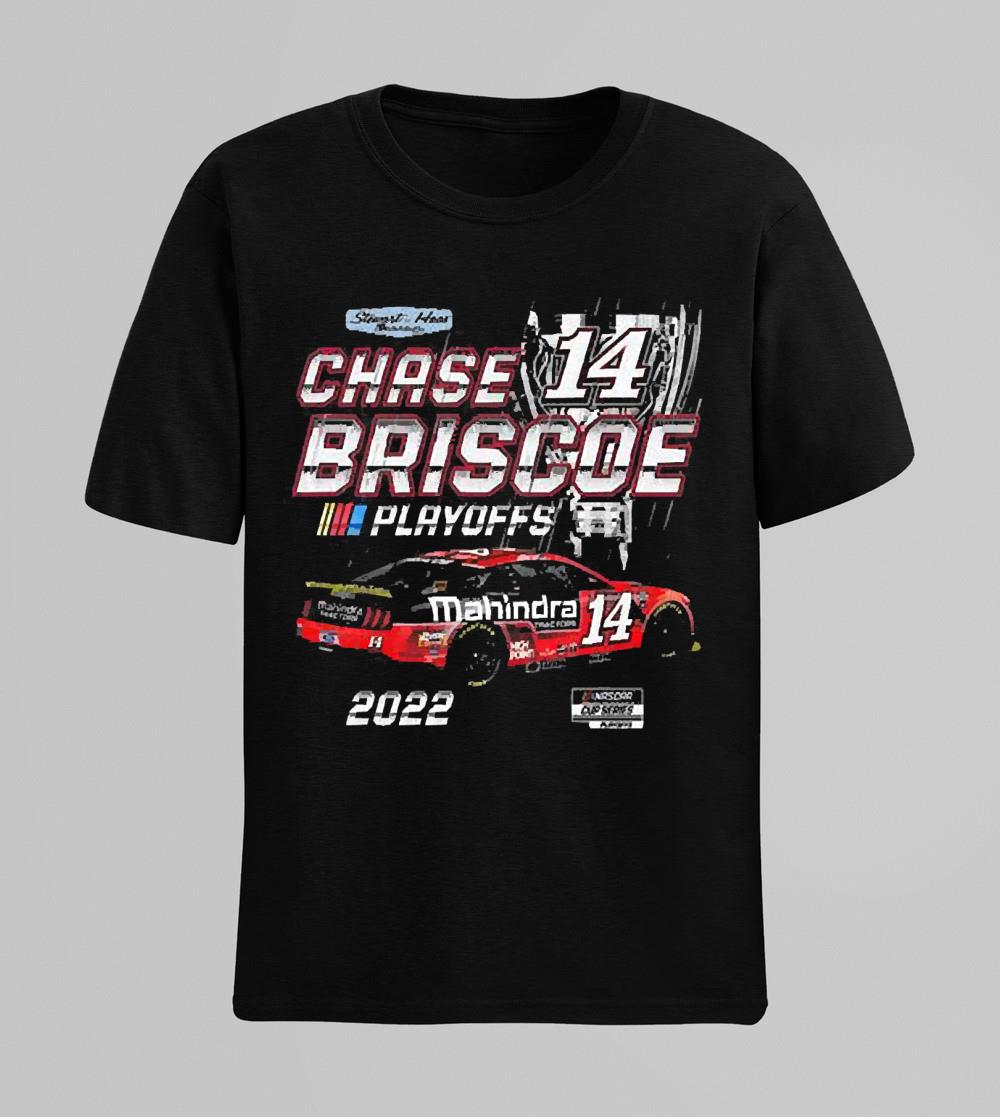 Chase briscoe stewart-haas racing team collection black 2022 nascar cup series playoffs shirt