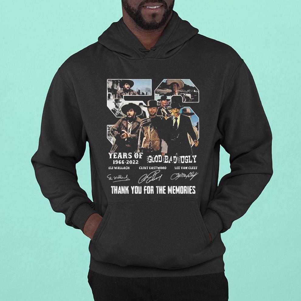 56 Years Of 1966 2022 The Good The Bad And The Ugly Signatures Thank You Shirt