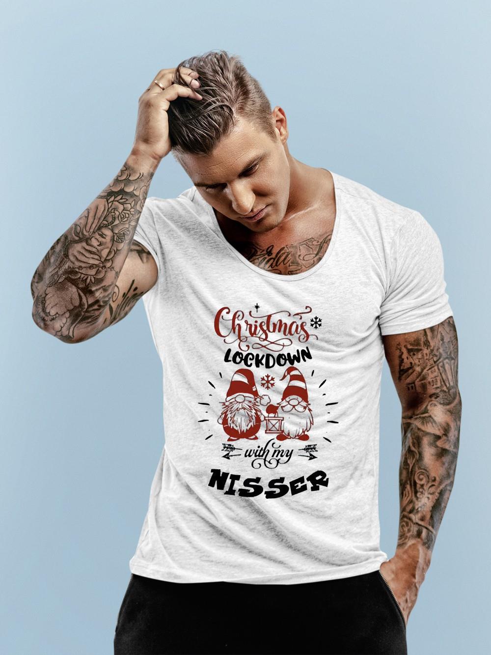 Gnome Christmas Lockdown With My Nisser Shirt