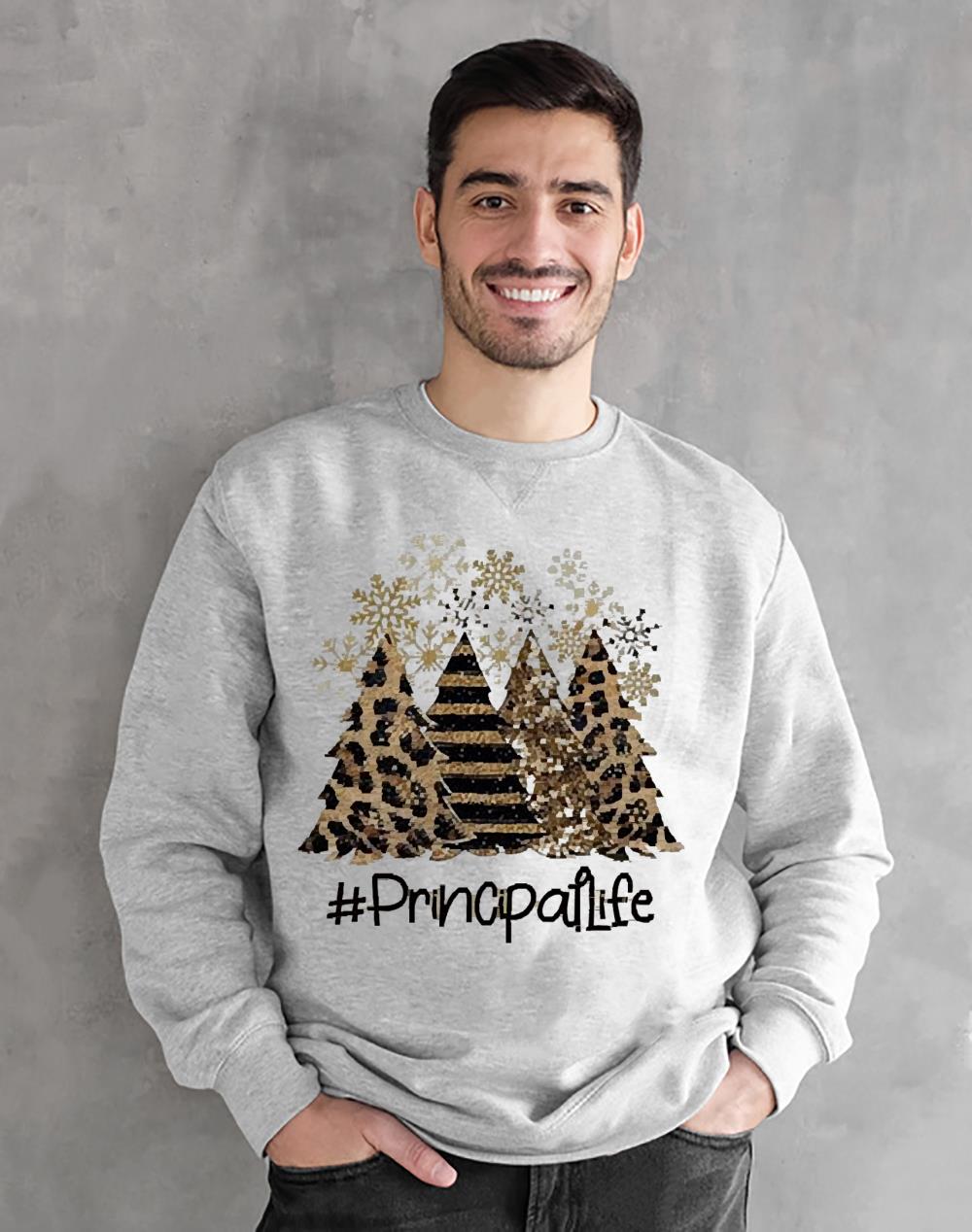 Principal Life Leopard Tree Christmas Shirt