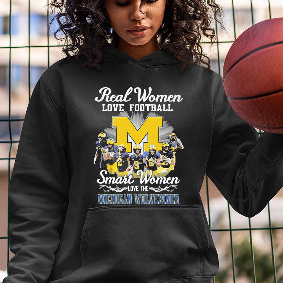 Real Women Love Football Smart Women Love The Michigan Wolverines Signatures shirt Real Women Love Football Smart Women Love The Michigan Wolverines Signatures shirt 1