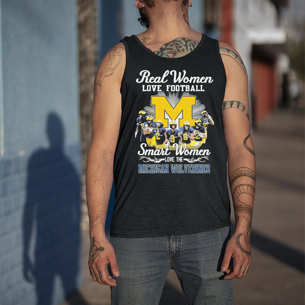 Real Women Love Football Smart Women Love The Michigan Wolverines Signatures shirt 3 Real Women Love Football Smart Women Love The Michigan Wolverines Signatures shirt 4
