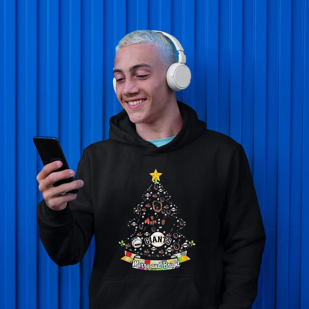 Merry And Bright San Francisco Giants MLB Christmas Tree 2022 Shirt