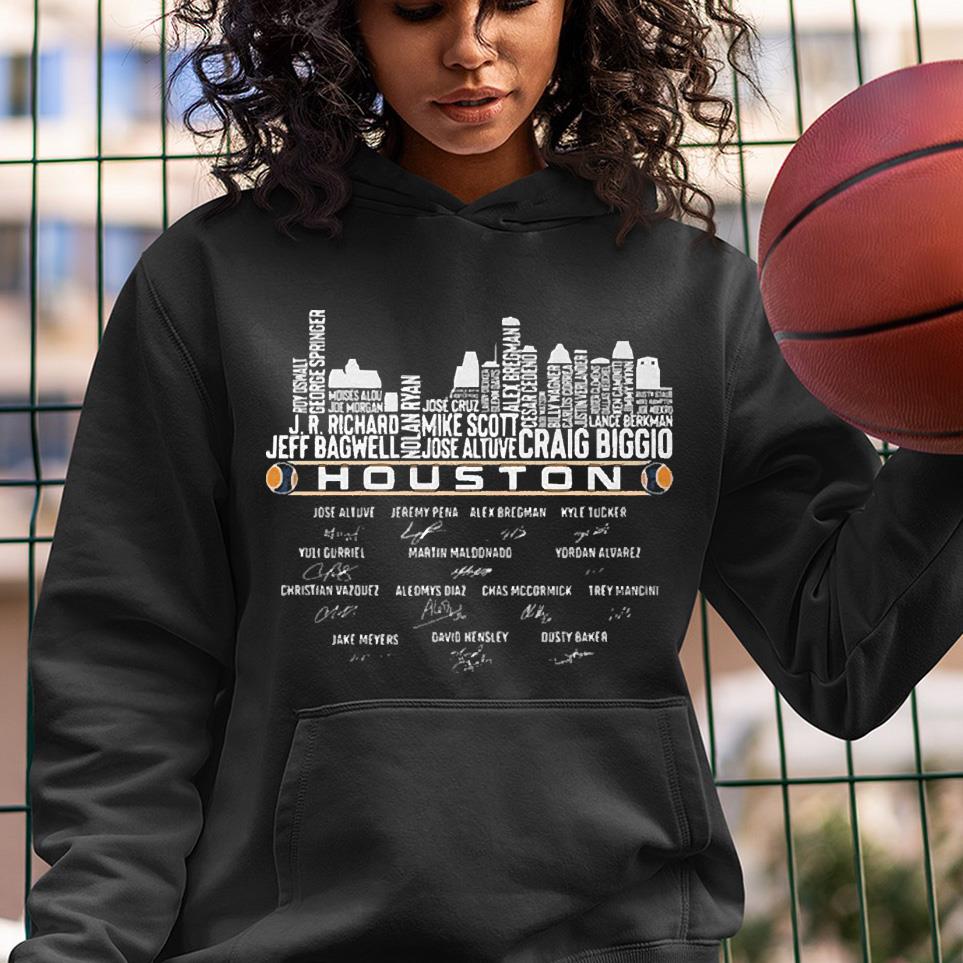 Houston Astros Baseball Skylines Name Player Signatures 2022 Shirt
