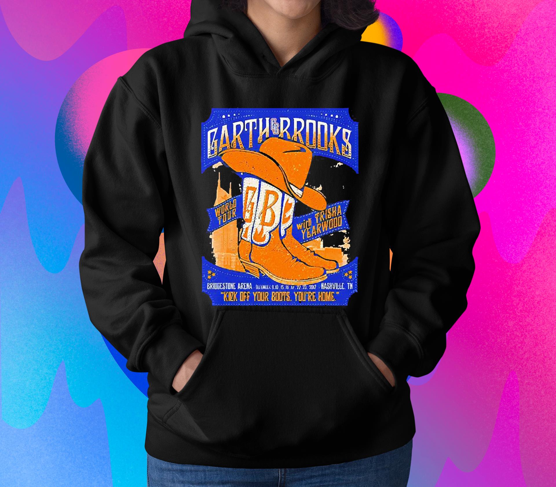 Kick Off Your Boots You’re Home Garth Brooks World Tour Shirt