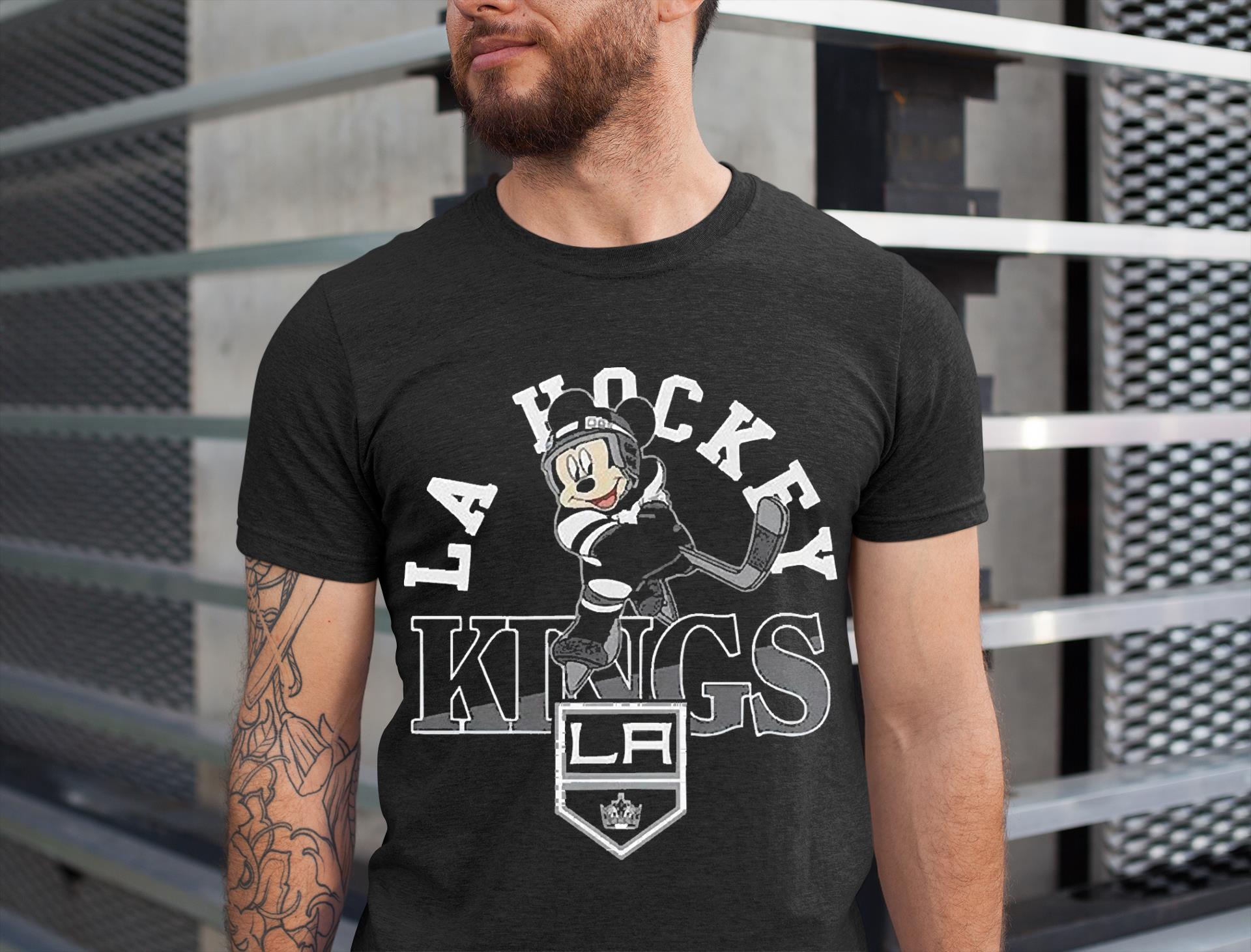 Mickey Mouse Los Angeles Kings Toddler Putting Up Numbers Shirt