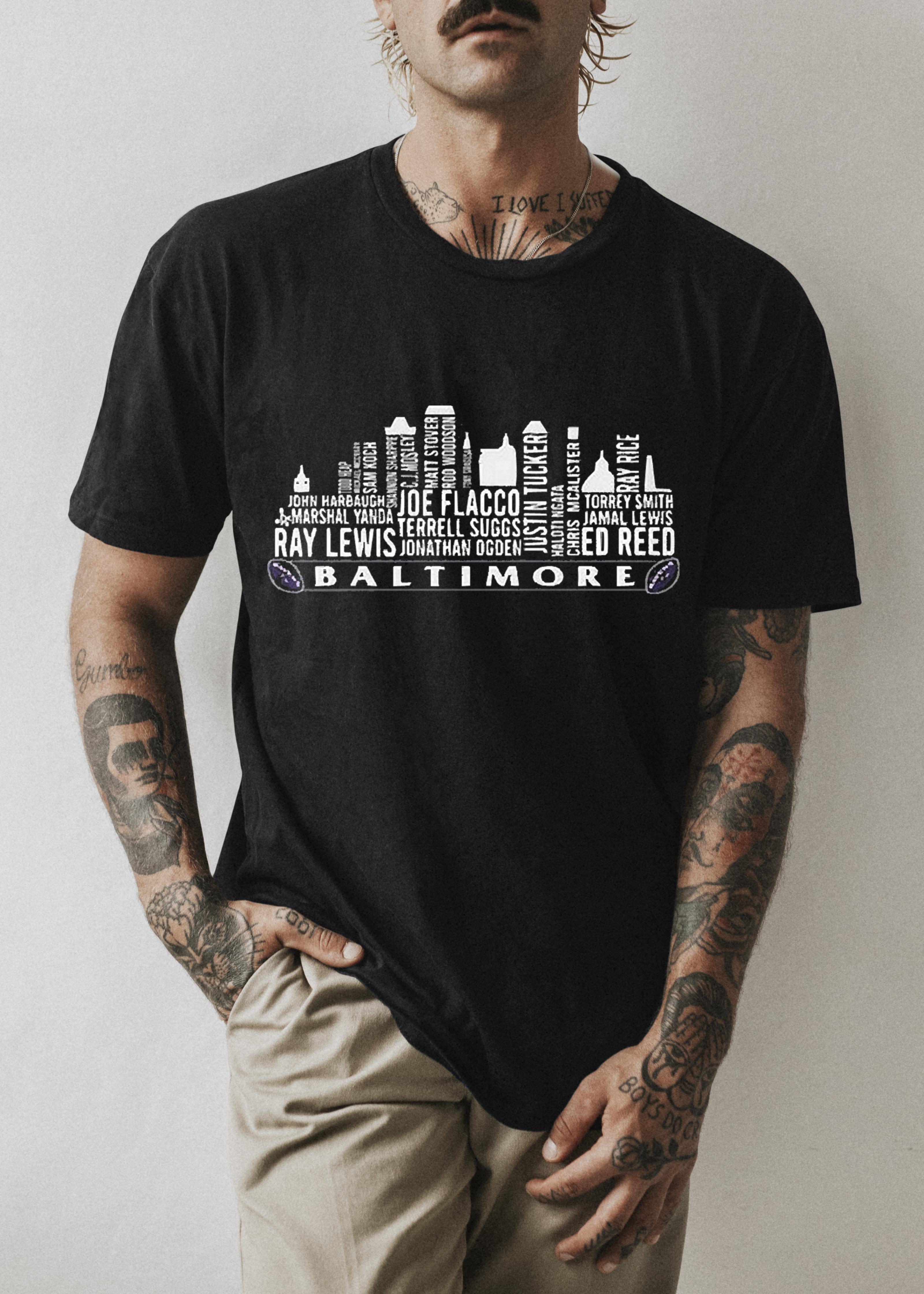 Baltimore Ravens Skylines Logo 2022 Shirt