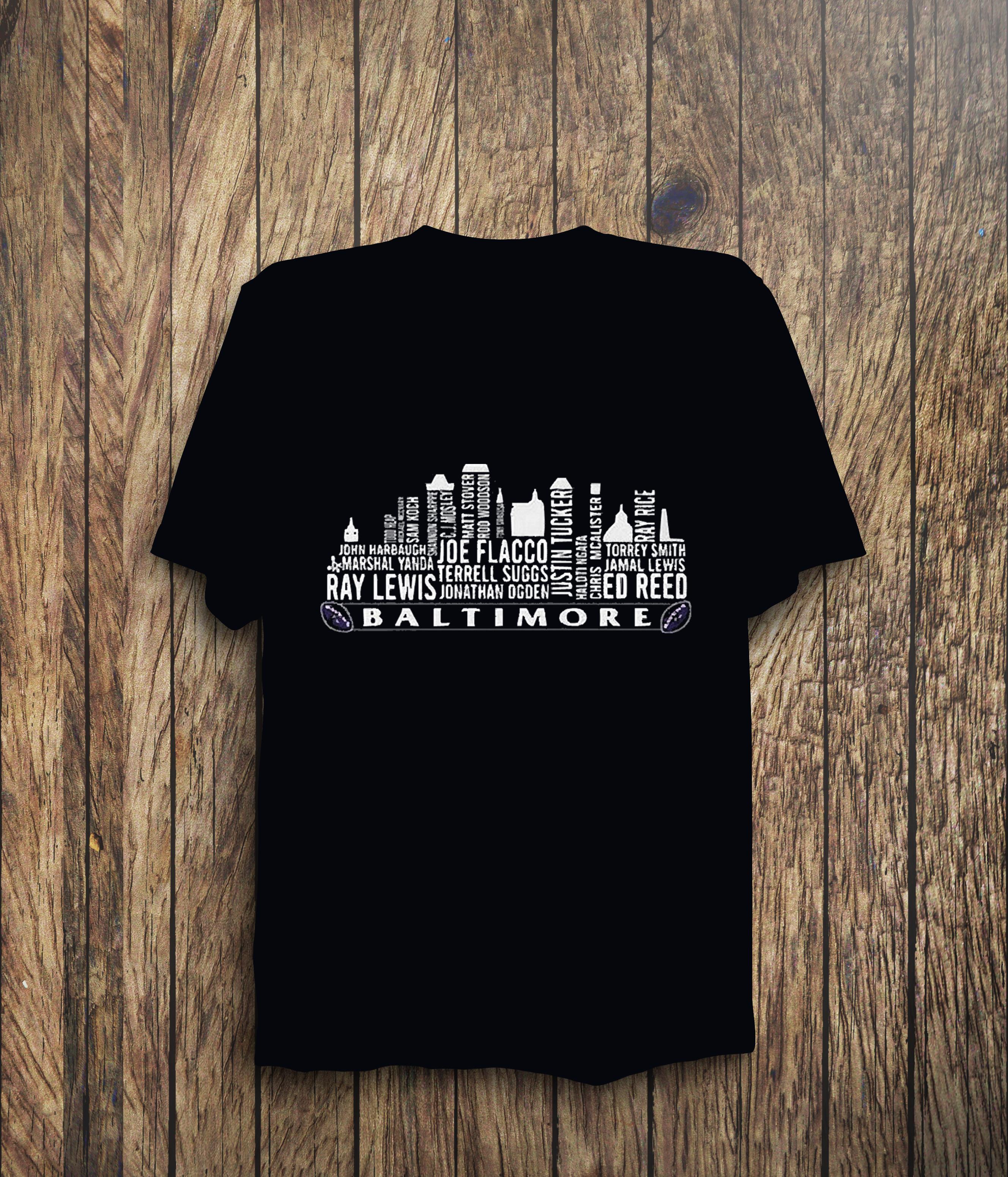 Baltimore Ravens Skylines Logo 2022 Shirt