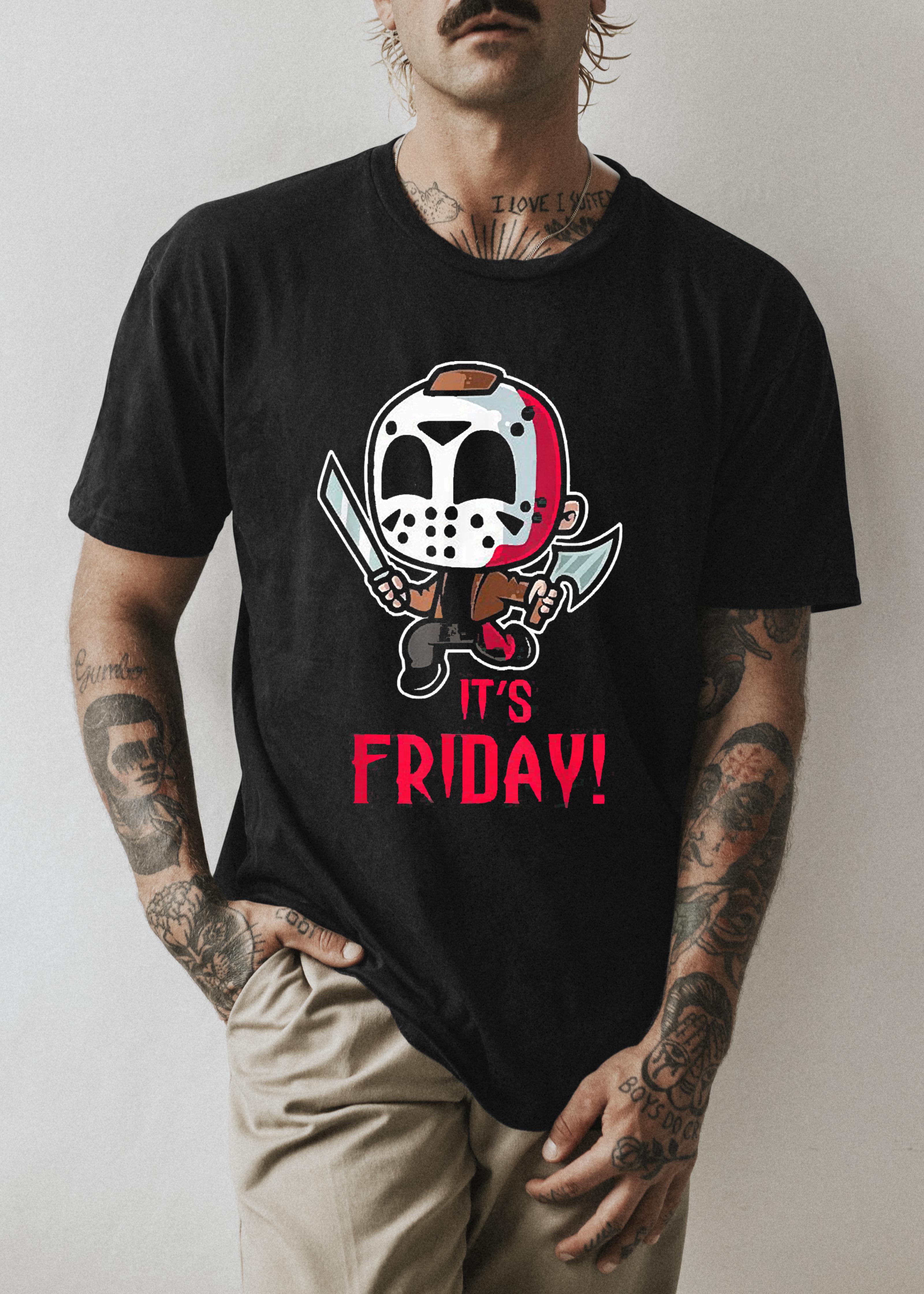 Horror Movie Characters Spooky It’s Friday Halloween Shirt