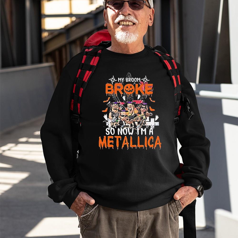 Metallica Halloween My Broom Broke So Now I’m A Metallica 2022 Shirt Metallica Halloween My Broom Broke So Now I’m A Metallica 2022 Shirt