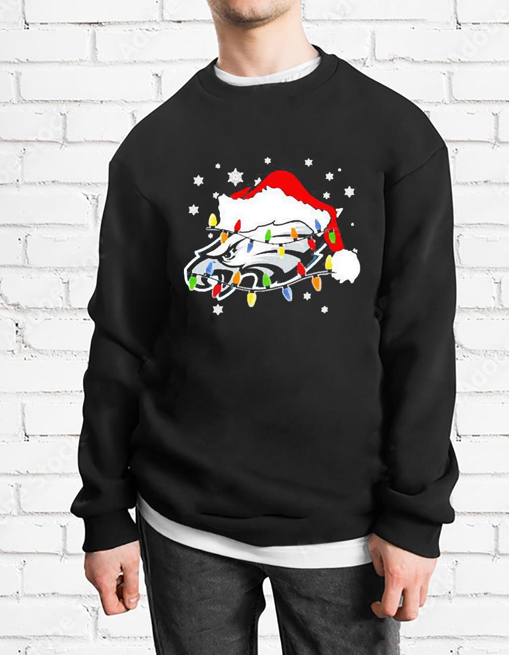 Philadelphia Eagles Logo Santa Hat Xmas shirt