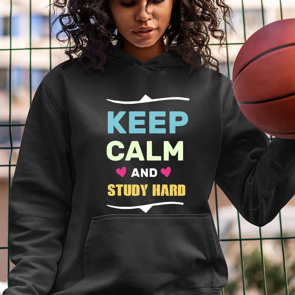 Keep calm and study hard Halloween shirt