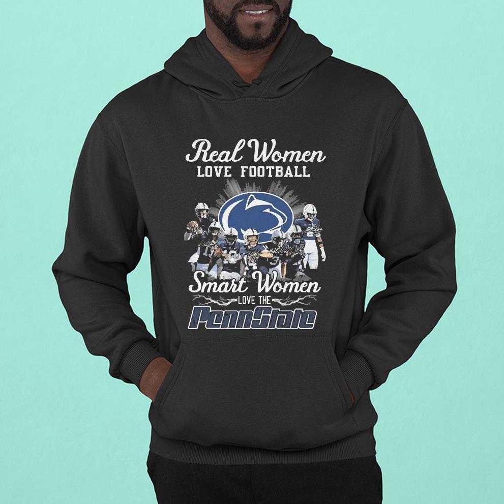 Real Women Love Football Smart Women Love The Penn State Nittany Signatures Shirt