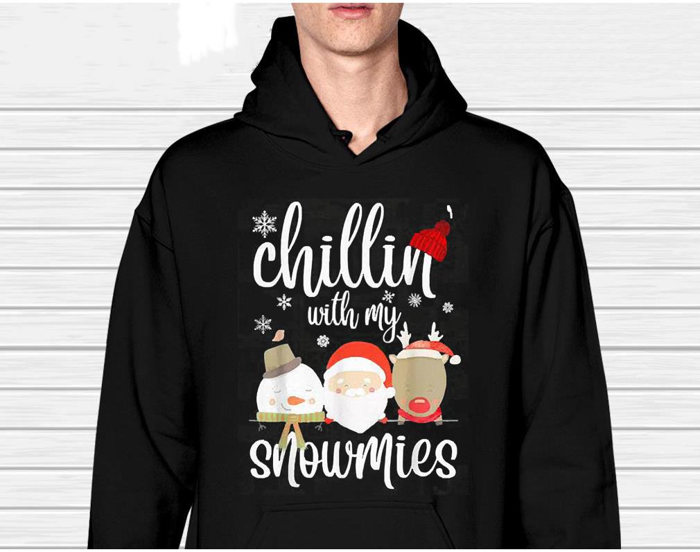 Winter Family Chillin With My Snowmies Pajama Christmas Shirt