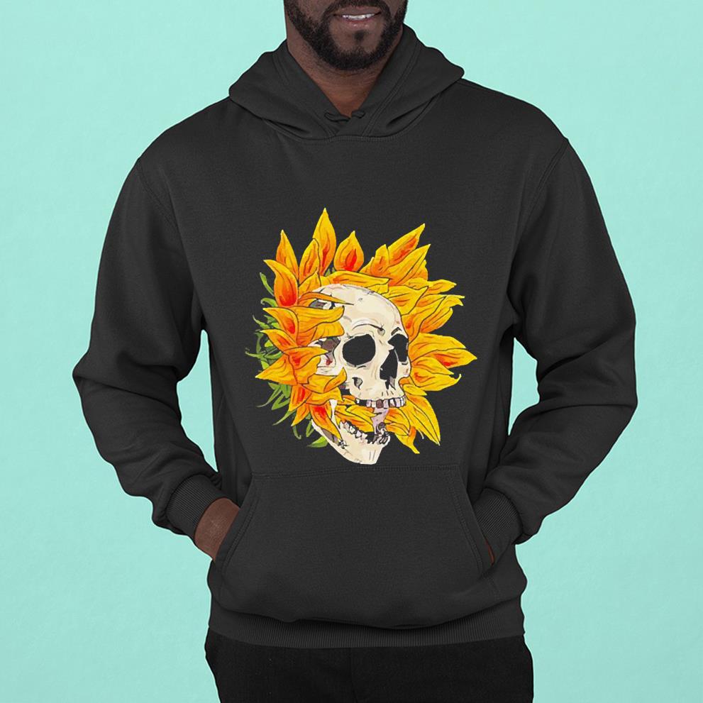 Sunflower skull Halloween shirt