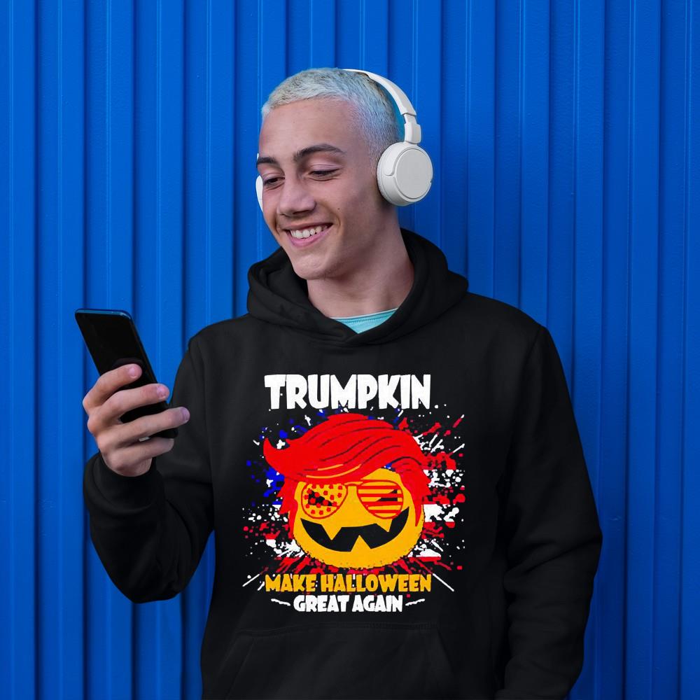 America flag trumpkin make haloween great again Halloween shirt