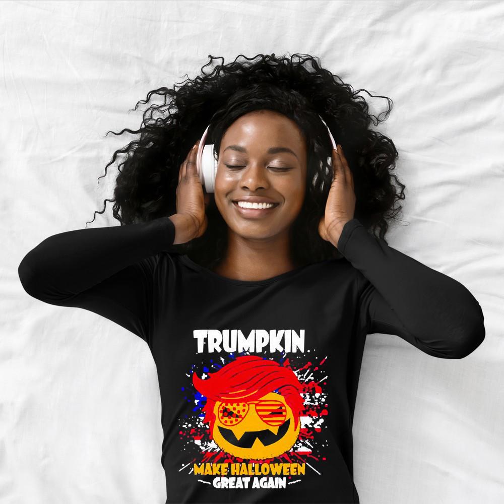 America flag trumpkin make haloween great again Halloween shirt