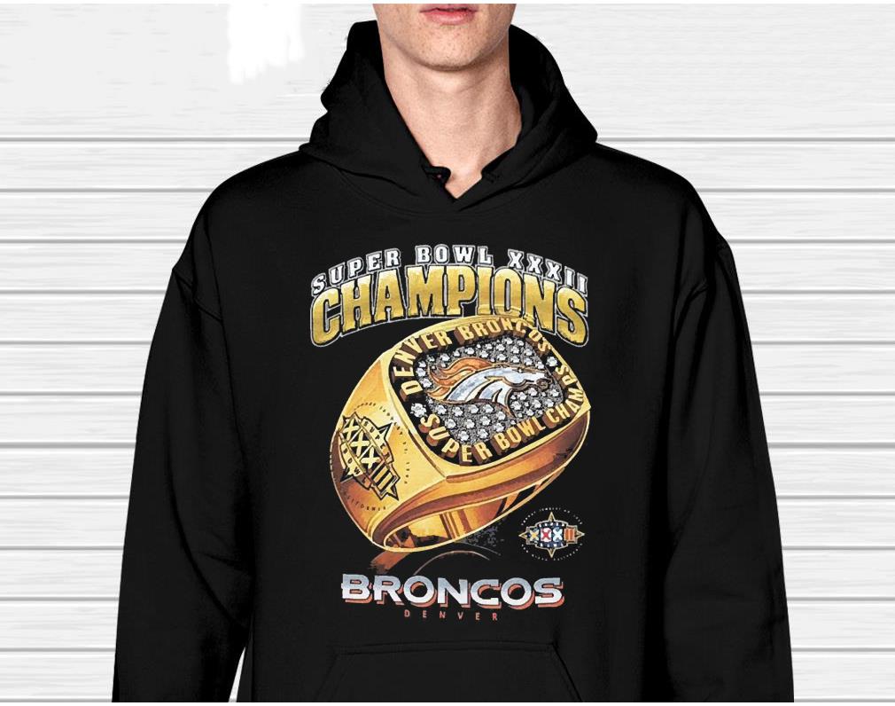 Denver Broncos Super Bowl Champions 32 Ring Championship USA Shirt