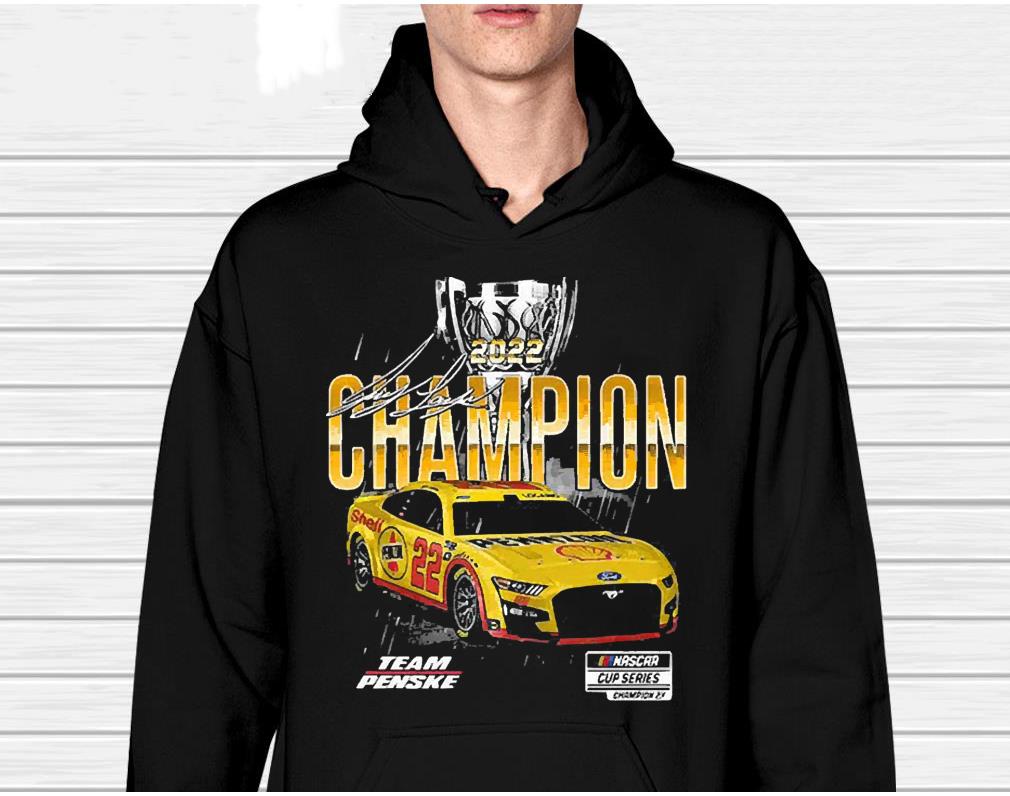Joey Logano Team Penske 2022 NASCAR Cup Series Champion Signature Shirt