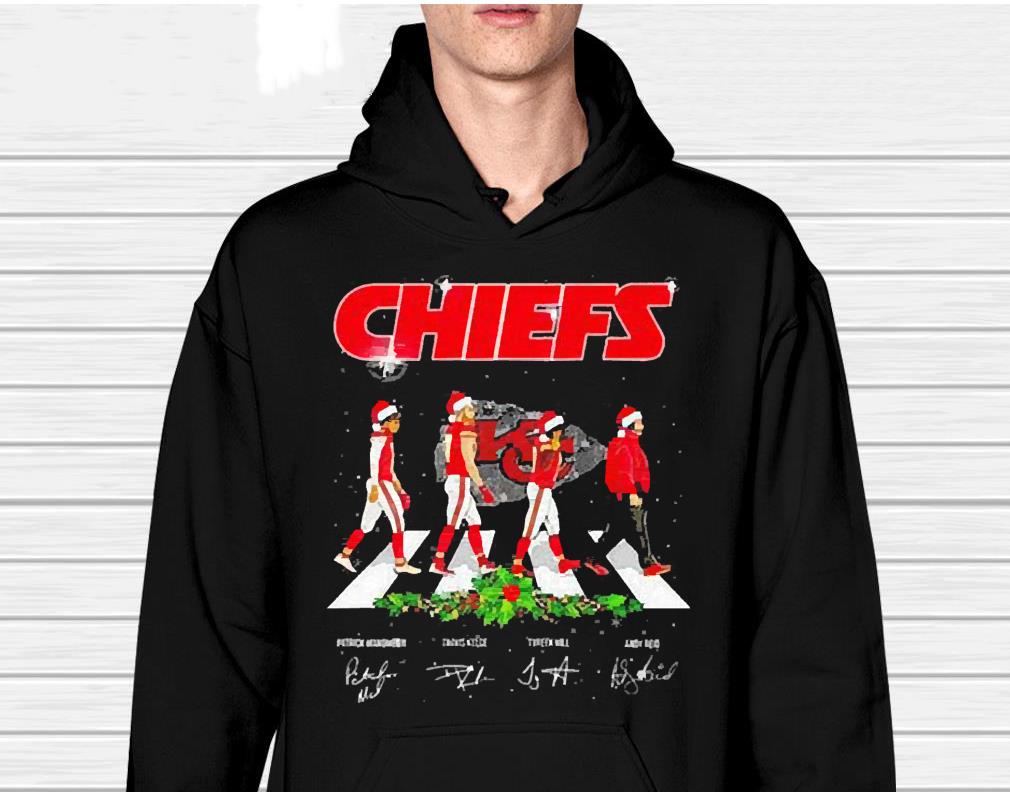Kansas City Chiefs Christmas Abbey Road Signatures 2022 Shirt