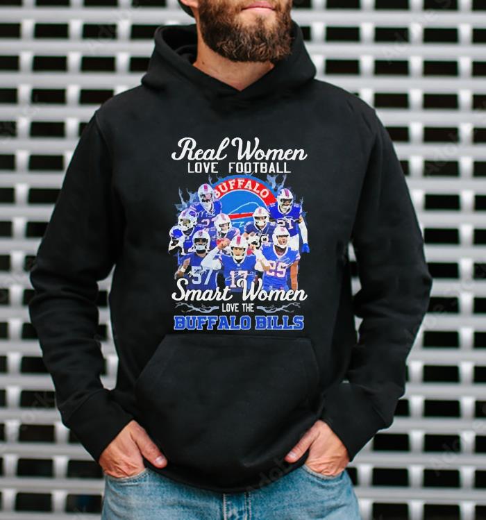 Thanksgiving Real Women Love Football Smart Women Love The Buffalo Bills Signatures Shirt