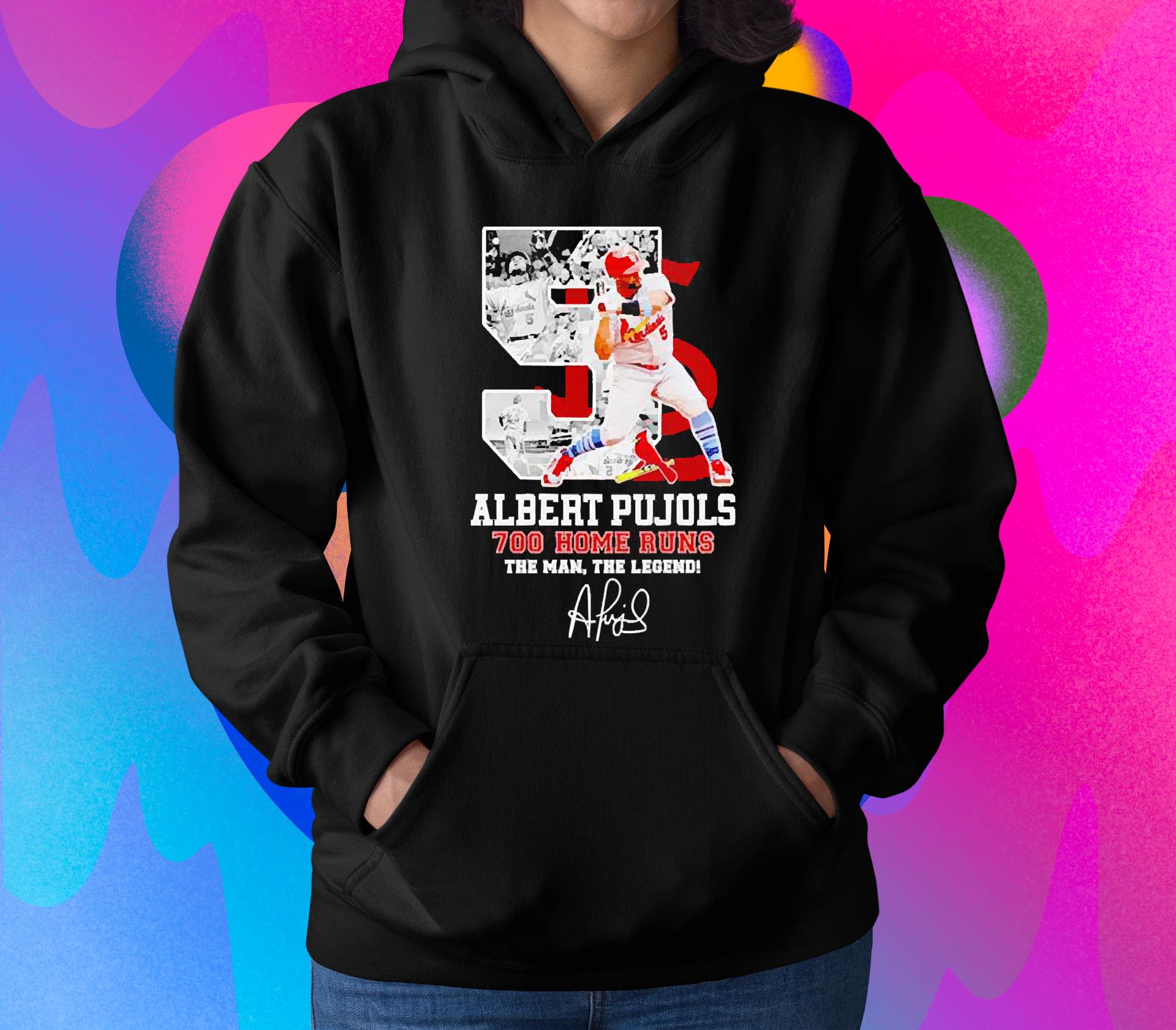Albert Pujols 700 home runs the man the legend signature shirt