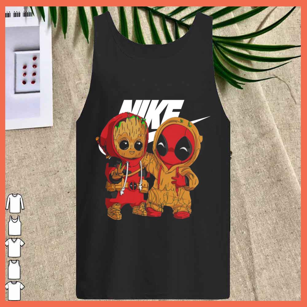 Ninja Groot and Deadpool Pikachu Nike logo Shirt Ninja Groot and Deadpool Pikachu Nike logo Shirt