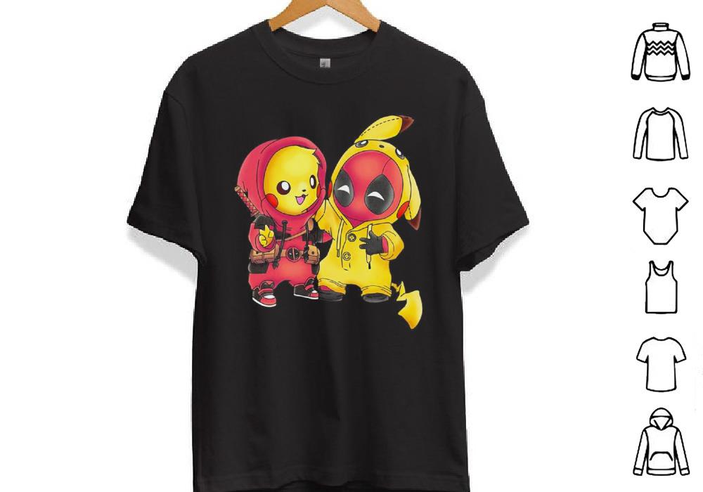 Ninja Pikachu and Deadpool Pika Shirt Ninja Pikachu and Deadpool Pika Shirt
