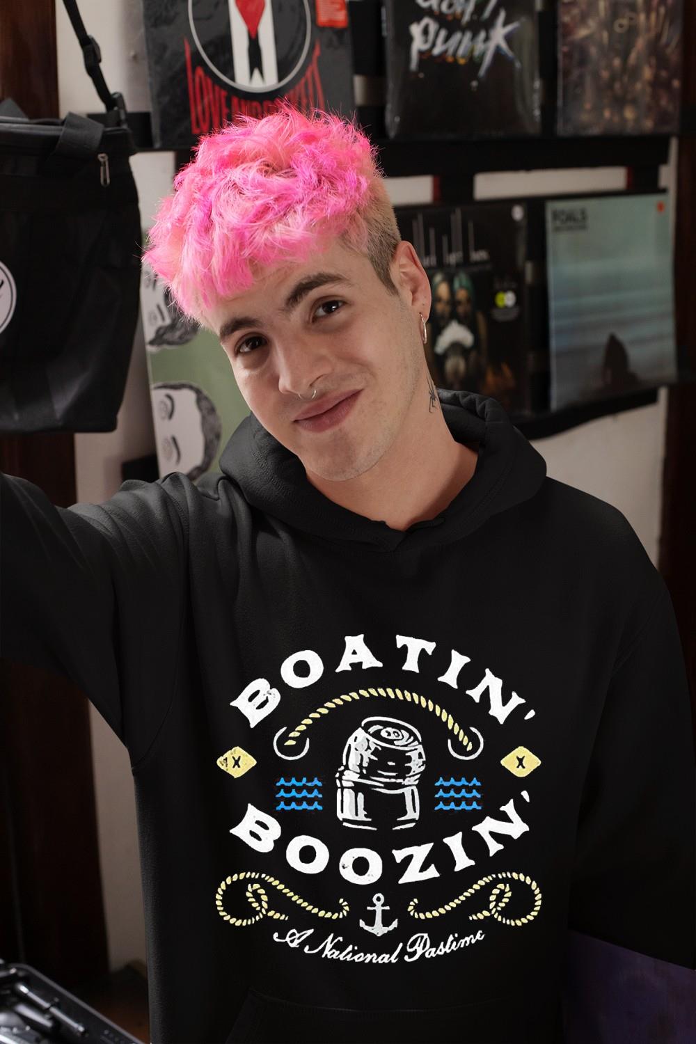 Boatin’ and Boozin’ a national pastime shirt