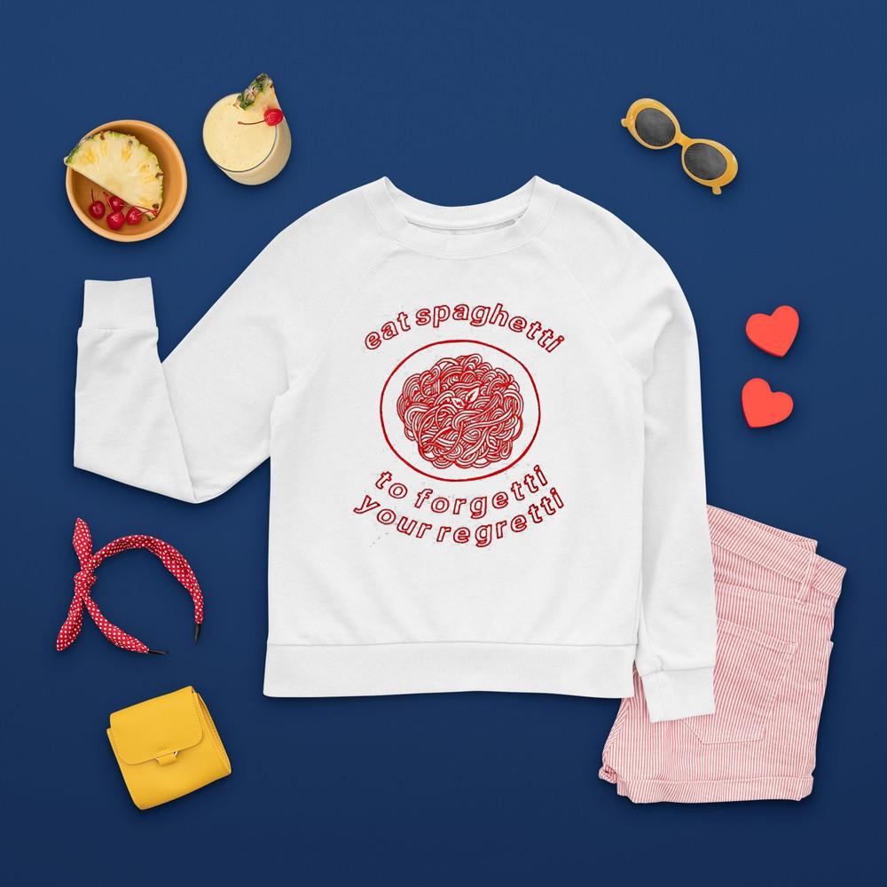 Men’s Eat Spaghetti to forgetti your regretti shirt