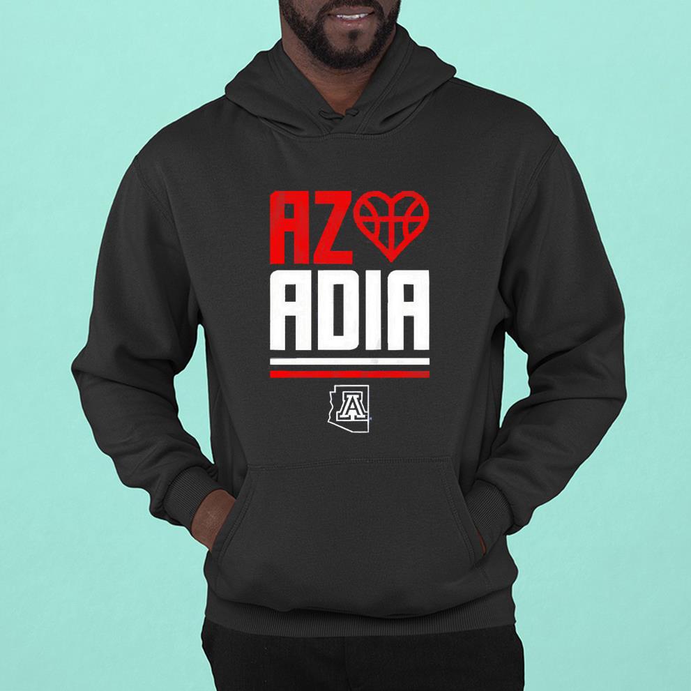 hh104 arizona wildcats basketball az loves adia shirt hoodie - Arizona Wildcats Basketball Az Loves Adia Shirt
