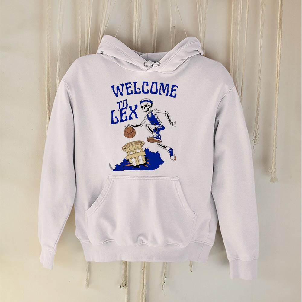 Skeleton welcome to LEX Kentucky Wildcats basketball shirt 1