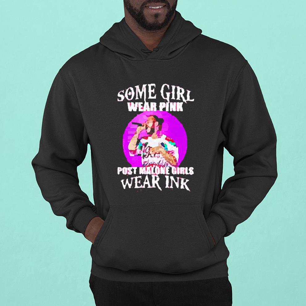 Some girl wear pink post malone girls wear ink shirt 1