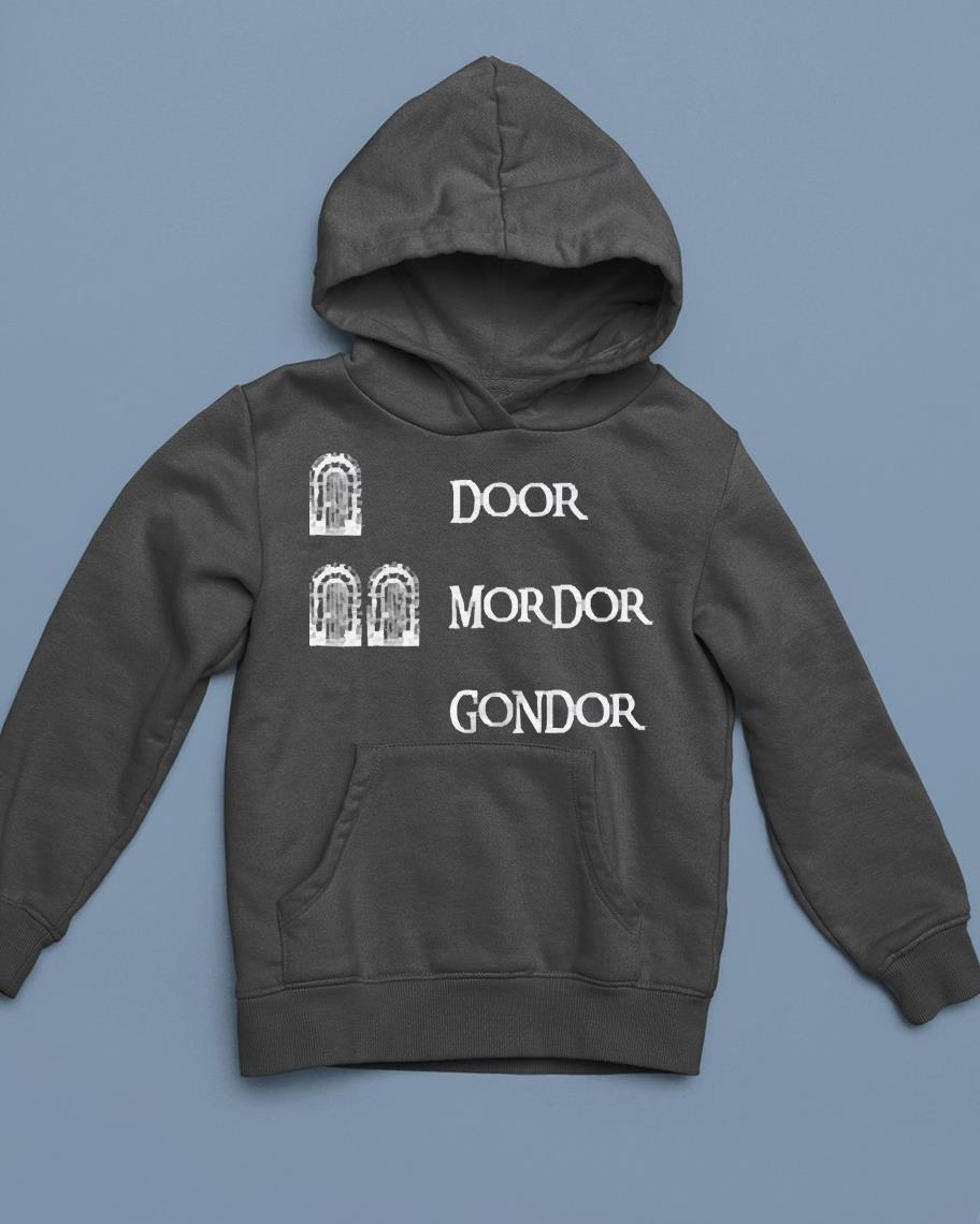 hh114 door mordor gondor lord of ring the hobbit shirt hoodie - Door mordor gondor lord of ring the hobbit shirt