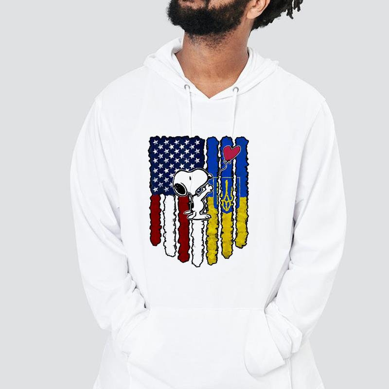 Snoopy USA vs Ukrainian Flag shirt 1