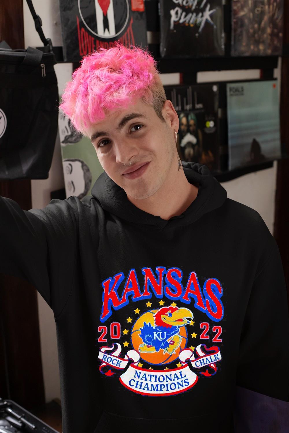 Kansas Jayhawks 2022 rock chalk national champions shirt 1 Marvelcomicsteeshirt News
